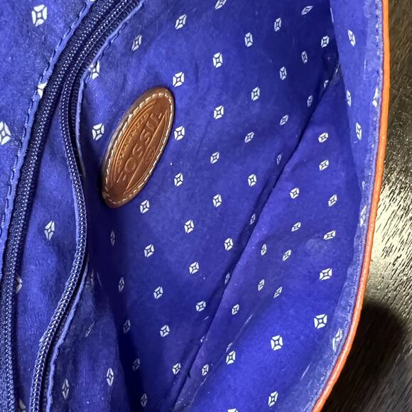 Fossil Striped Coated Canvas Crossbody Bag - Picture 7 of 8